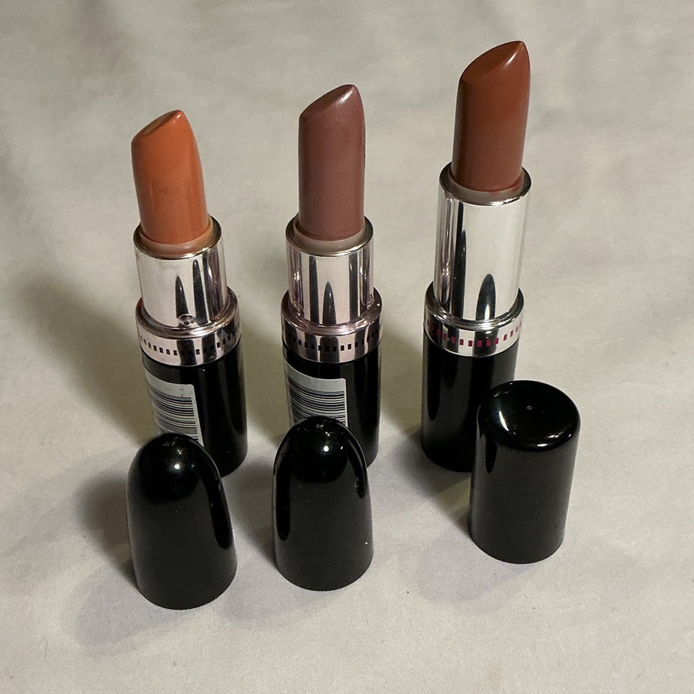 Neutral Lipstick Trio — Warm Beige, Mauve-Taupe & Deep Brown Shades